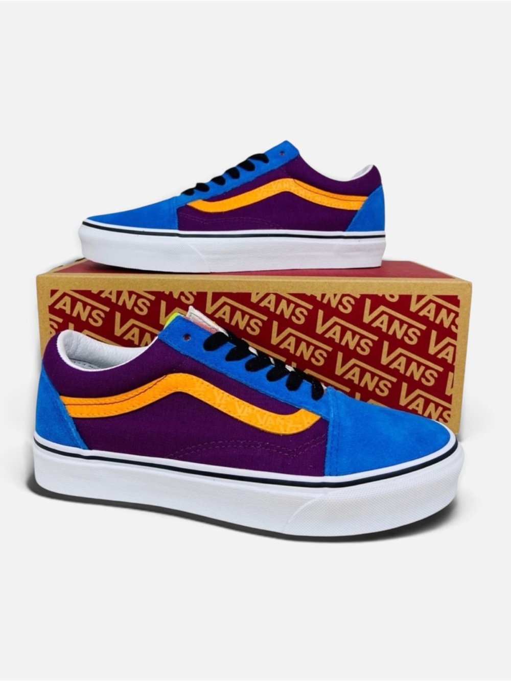 Vans Old Skool Mix & Match Grape Juice & Marigold Womens Size 8 Sneakers Shoes